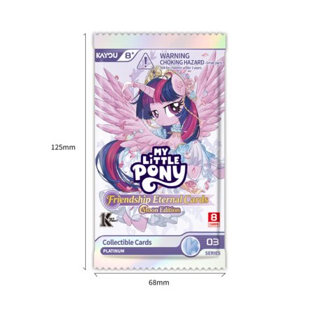 KAYOU My Little Pony kolekcionējamās kartītes Moon Edition, 8 gab., MLP-KP-YYYH-HY-003B-EMEA 