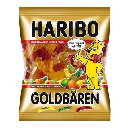 HARIBO želejas konfektes GOLDBEAR, augļu garša, 100 g., HARI0155 