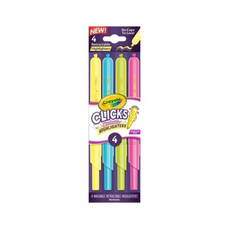 CRAYOLA marķieri Retractable, 4 gab., 58-8390 