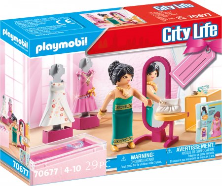 PLAYMOBIL CITY LIFE Modes veikala komplekts, 70677 70677
