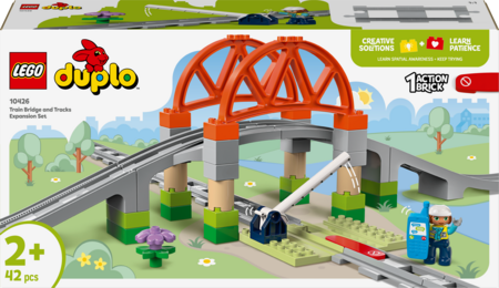 10426 LEGO® DUPLO® Town Vilcienu tilta un sliežu paplašinājuma maršruts 