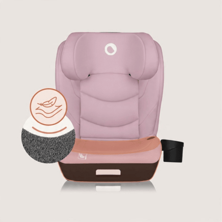 LIONELO autokrēsls NEAL I-SIZE, 100-150 cm., Pink lilac 
