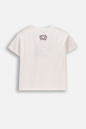 COCCODRILLO t-krekls ar īsam piedurknēm, krēmkrāsa, 