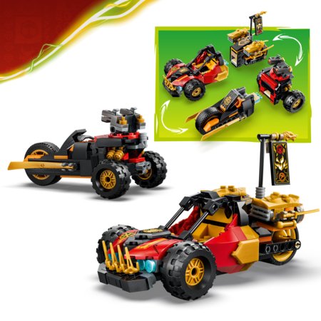 71864 LEGO® NINJAGO® Kai un Cole kombinētie transportlīdzekļi 