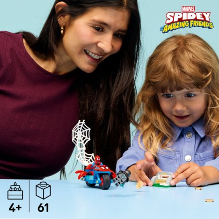 11206 LEGO® | Marvel Spidey And His Amazing Friends Spidey uz motocikla pret Degunradzi 