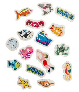 SUNTA bērnu vannas puzle Ūdens pasaule, 16 daļas, 1319W 