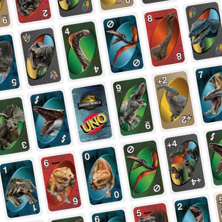 MATTEL GAMES UNO kārtis Jurassic World 4, JFT28 