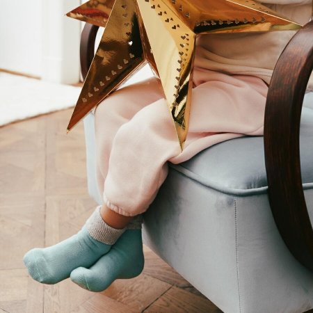 STEVEN zeķes ar neslīdošu pēdu ABS, zilas, 155-017 20-22 155-017 BLUE