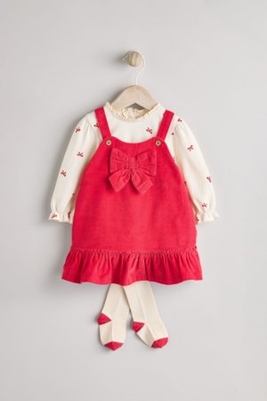 NEXT pinafore un bodijs ar garām piedurknēm, Q94907 56