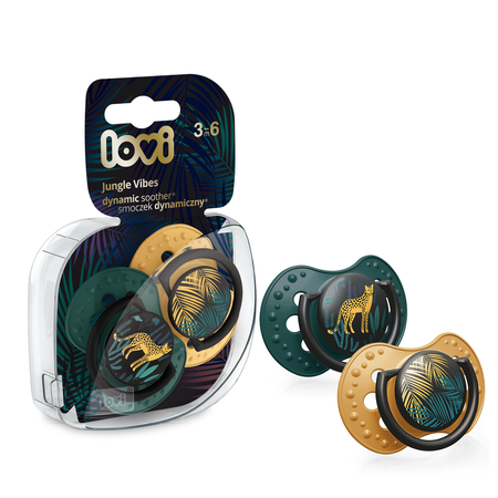 LOVI silikona knupis JUNGLE VIBES BOY 3-6 mēn. 2 gab. 22/902boy 22/902boy