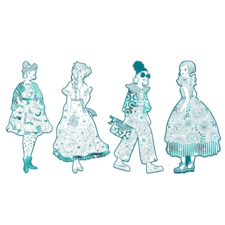 DJECO krāsošanas komplekts Les demoiselles – Rebekka & friends, DJ09545 