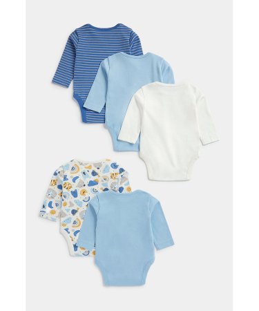 MOTHERCARE bodijs ar garām piedurknēm, 5 gab., FC042 