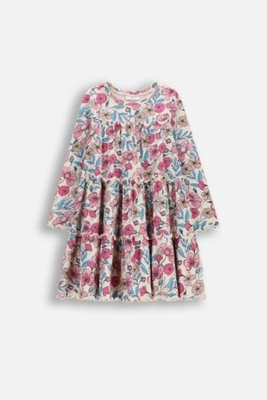 COCCODRILLO kleita ar garām piedurknēm, raiba, 