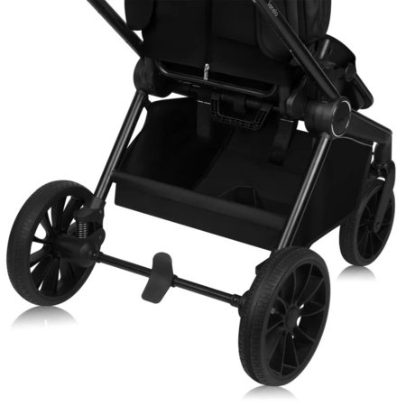 LIONELO universāls ratiņi MIKA PLUS 3in1, Black onyx 