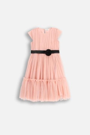 COCCODRILLO kleita ar īsām piedurknēm ELEGANT JUNIOR GIRL, rozā, WC5128207EJG-033-164, 164 cm 