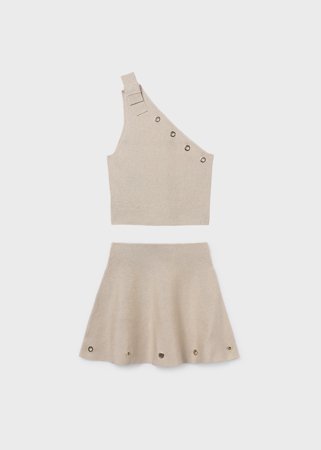 MAYORAL blūze ar svārki, sand, 6.918-14, 140 cm 