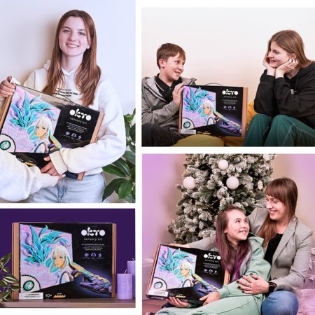 OKTO MANGA 3D mākslas komplekts Gaiss 30x40 cm, 20040 