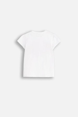 COCCODRILLO krekls ar īsām piedurknēm MAXITROPIC GIRL NEWBORN, balta, WC5143201MGN-001-086, 86 cm 