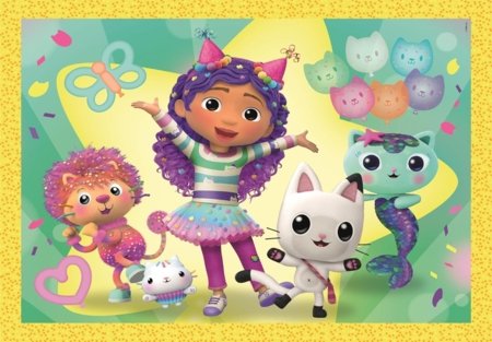 CLEMENTONI GABBY'S DOLLHOUSE puzle, 4in1, 21752 