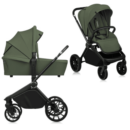 LIONELO universāls ratiņi MIKA PLUS 2in1, Green olive, LO-MIKA PLUS 2IN1 