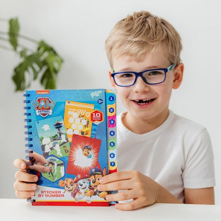 TOTUM PAW PATROL radošais komplekts - Sticker By Number Book, 721159 