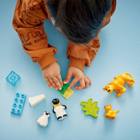 10442 LEGO® DUPLO® Town Savvaļas dzīvnieku ģimenes: Pingvīni un lauvas 