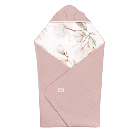 LIONELO auto sēdekļu pleds, Beige magnolia, LO-TRAVEL SWADDLE BLANKET 