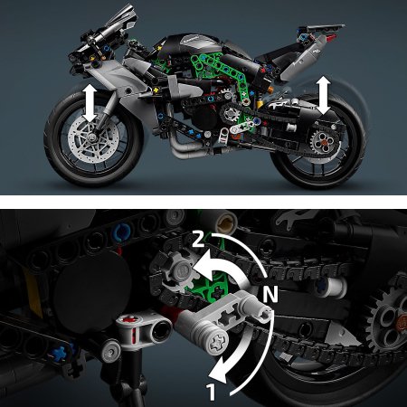 42170 LEGO® Technic Kawasaki Ninja H2R Motocikls 