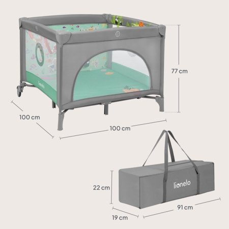 LIONELO manēža MILLE PLUS, Grey/Green 