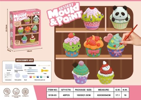 MOULD & PAINT radošais komplekts Dessert, 2411K0729 