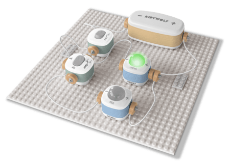 KIDYWOLF izglītojošais elektrisko ķēžu komplekts Kidylec, KIDYELEC-STARTER 