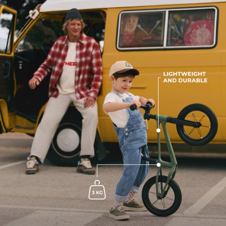KINDERKRAFT līdzsvara velosipēds ETER, melns, KRETER00BLK0000 