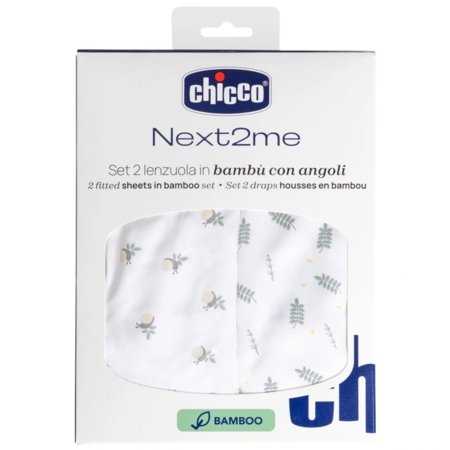CHICCO palags ar gumiju  NEXT2ME, 50 × 83 cm, 2 gab., Greenery 