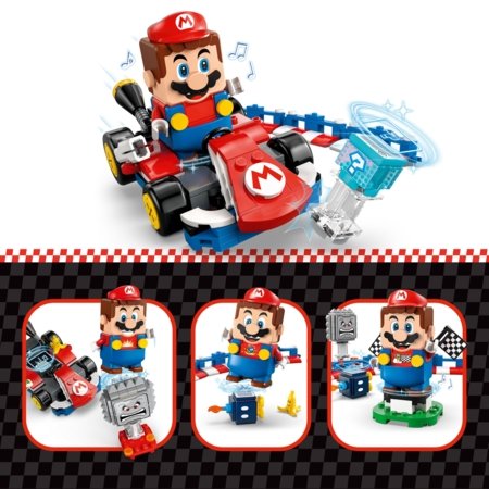72043 LEGO® Super Mario Mario Kart™ – Interaktīvs LEGO® Mario™ un Standard Kart 