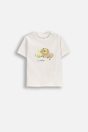 COCCODRILLO t-krekls ar īsam piedurknēm, krēmkrāsa, WC6143201IBN-003-080,  