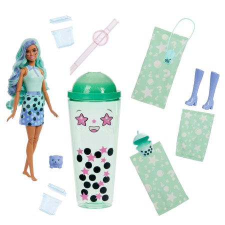 BARBIE Pop Reveal lelle burbuļtēja zaļā tēja, HTJ21 