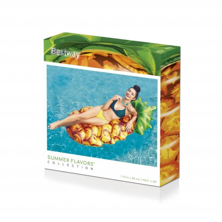 BESTWAY Peldmatracis ananāss, 1,74 m x 0,96 m, 43310 43310