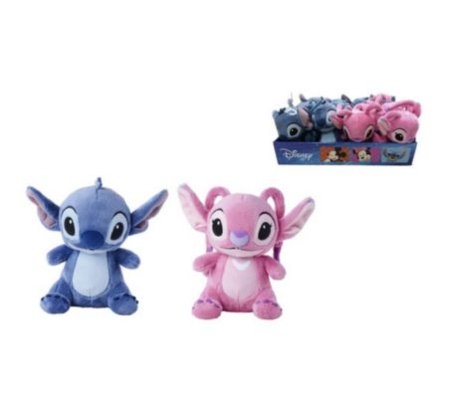 DISNEY Stitch un Angel plīša rotaļlieta, 17 cm, dažādi, 6315870481X12 
