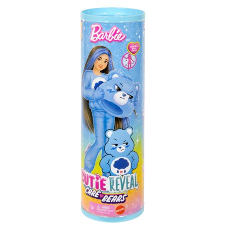 BARBIE lelle ar brūniem matiem Cutie Reveal Care Bears Series - Grumpy Bear, JCN96 