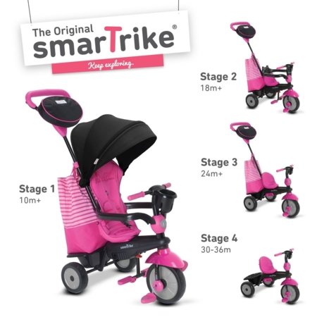 SmarTrike Swing DLX trīsritenis, rozā, 6500600 