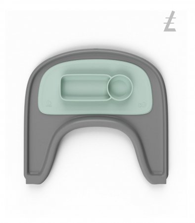 STOKKE barošanas krēsla paplāte  Tray Storm Grey 428504 428504