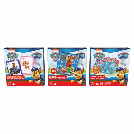 SPINMASTER GAMES spēļu komplekts Paw Patrol, 3 spēles, 6066829 6066829