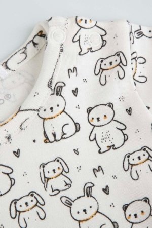 COCCODRILLO bodijs ar garām piedurknēm, smilšu krāsa, izmērs 