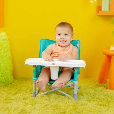 BRIGHT STARTS barošanas krēsls - būsteris POP 'N SIT, TEAL, 17200 