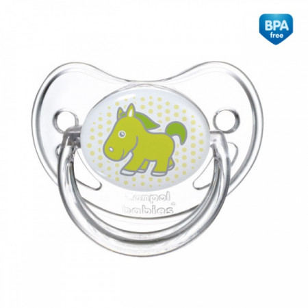 CANPOL BABIES māneklītis ortodontisks, silikona Transparent, 18m+, 22/513 22/513