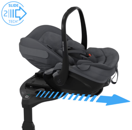 MAXI COSI autokrēsls PEBBLE SLIDE PRO, Moon Graphite, 40-87 cm., 8442083110 
