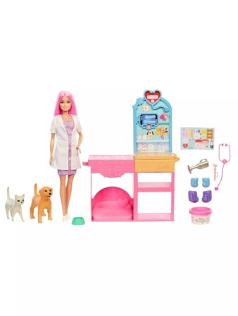 BARBIE veterinārās klīnikas komplekts ar lelli, JFX93 