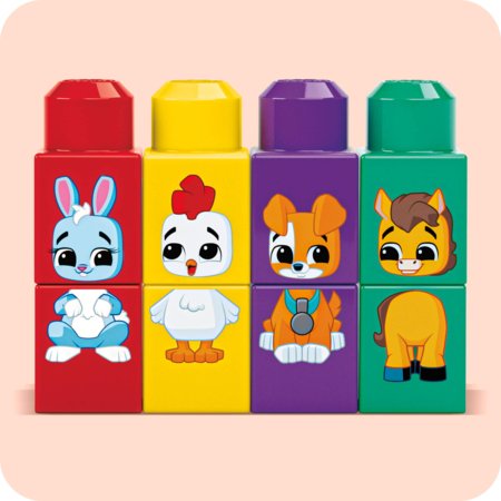 MEGA BLOKS būvēšanas komplekts - traktors ar dzīvniekiem , JKG33 