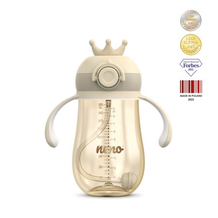NENO ūdens pudele ar salmiņu, cream, 280 ml, NEN-BAB-BT005 