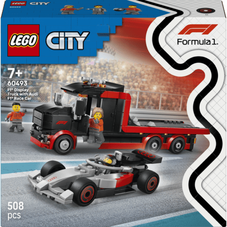 60493 LEGO® City F1® kravas auto ar Audi F1® sacīkšu auto 